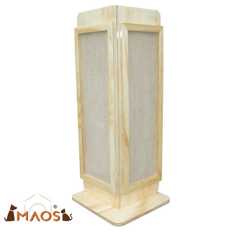 MAOS - RASCADOR ESQUINERO PARA GATO EN PINO