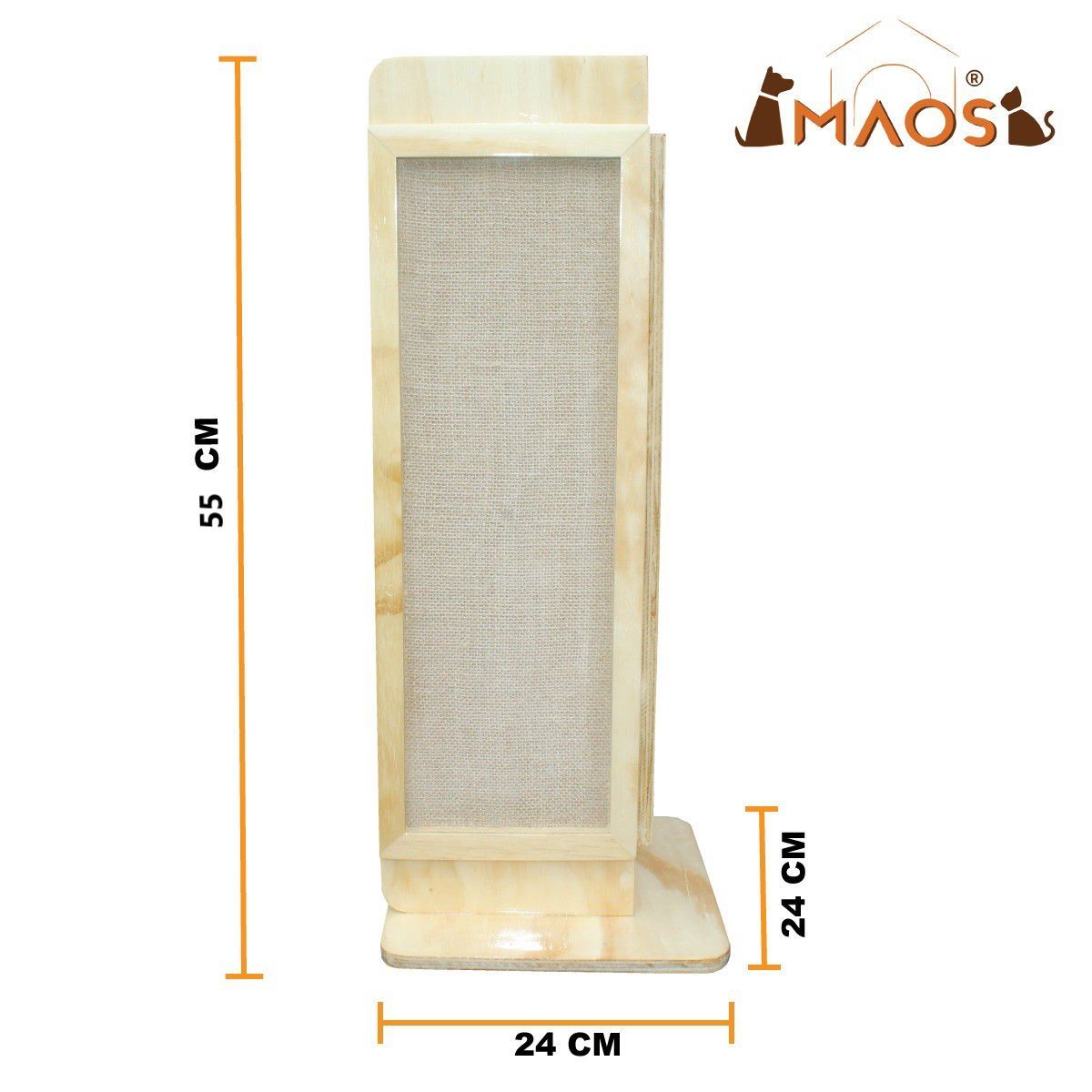 MAOS - RASCADOR ESQUINERO PARA GATO EN PINO