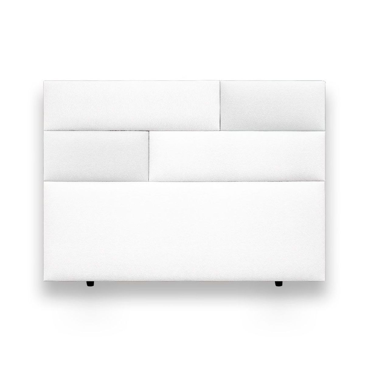 MAGIC CLASS - CABECERO RUBIK DE PISO120X120 ECOCUERO BLANCO
