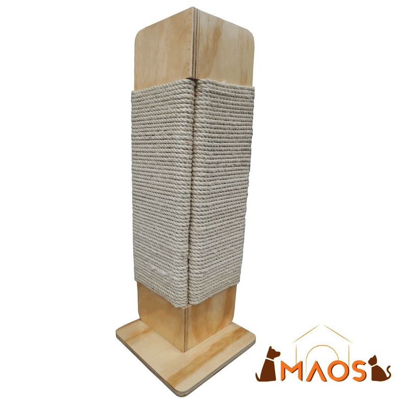 WOOD PETS - RASCADOR ESQUINERO PARA GATO EN PINO