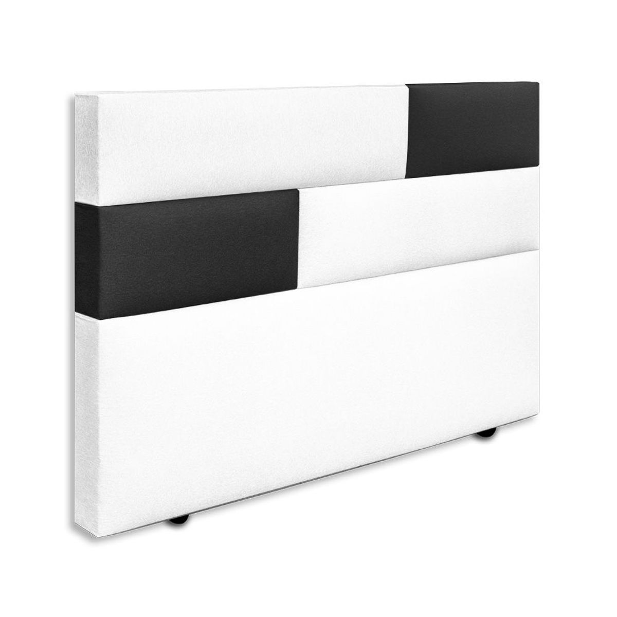 MAGIC CLASS - CABECERO RUBIK DE PISO160X120 MICROFIBRA NEGRO