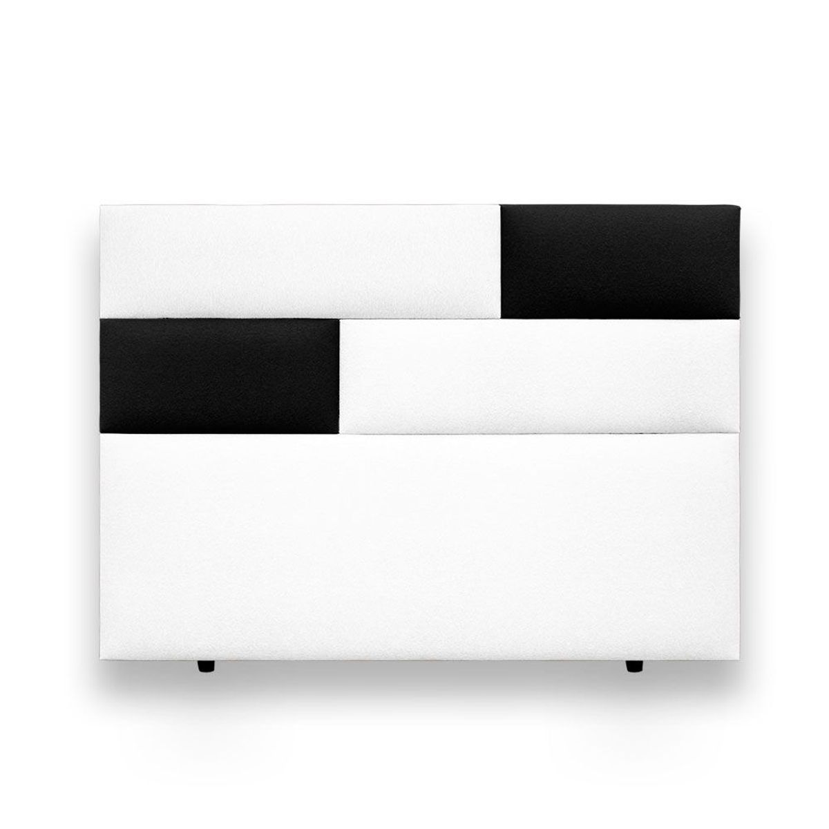 MAGIC CLASS - CABECERO RUBIK DE PISO200X120 ECOCUERO NEGRO