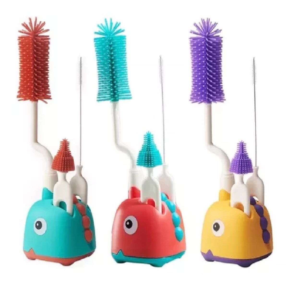 MUNDO BEBE - Cepillo Lava Teteros Biberones Churrusco Bebe x 3