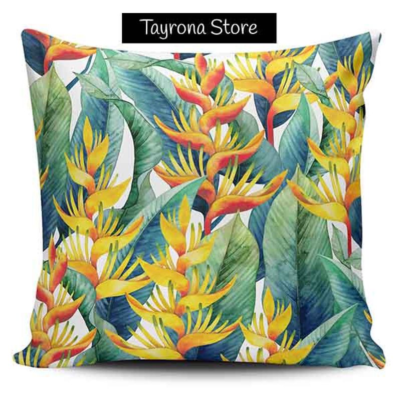 TAYRONA STORE - Funda Cojin Sin Relleno Flor Heliconia 05