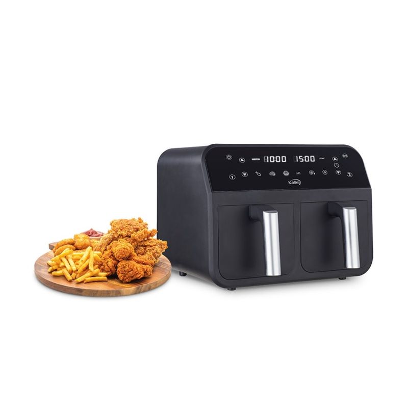 KALLEY - Freidora de Aire KALLEY Dual 7.6 Litros K-MAFD Negro