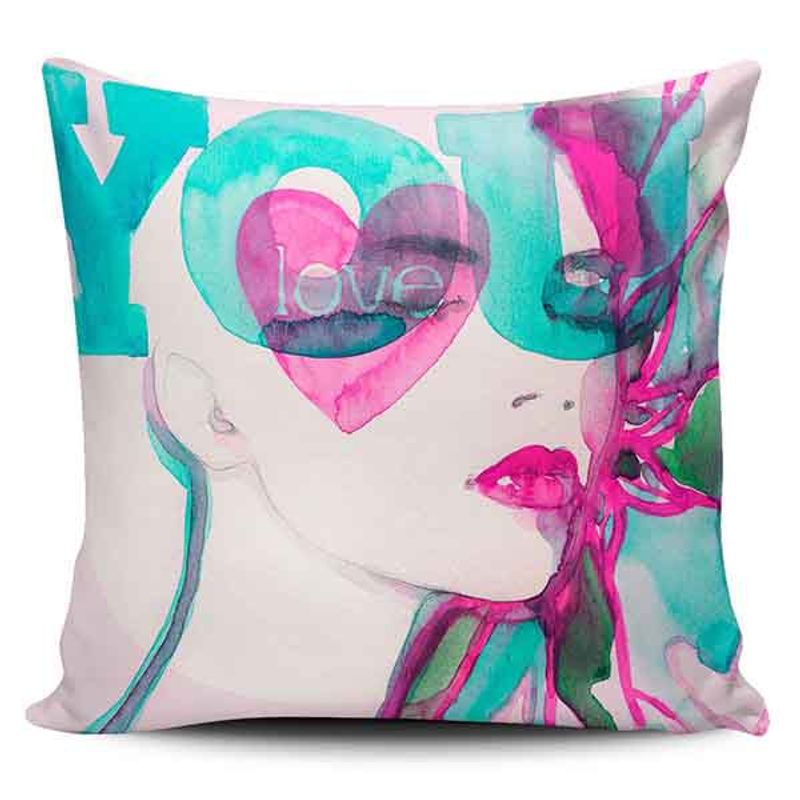 TAYRONA STORE - Funda Cojin Sin Relleno Cara Mujer Art 25