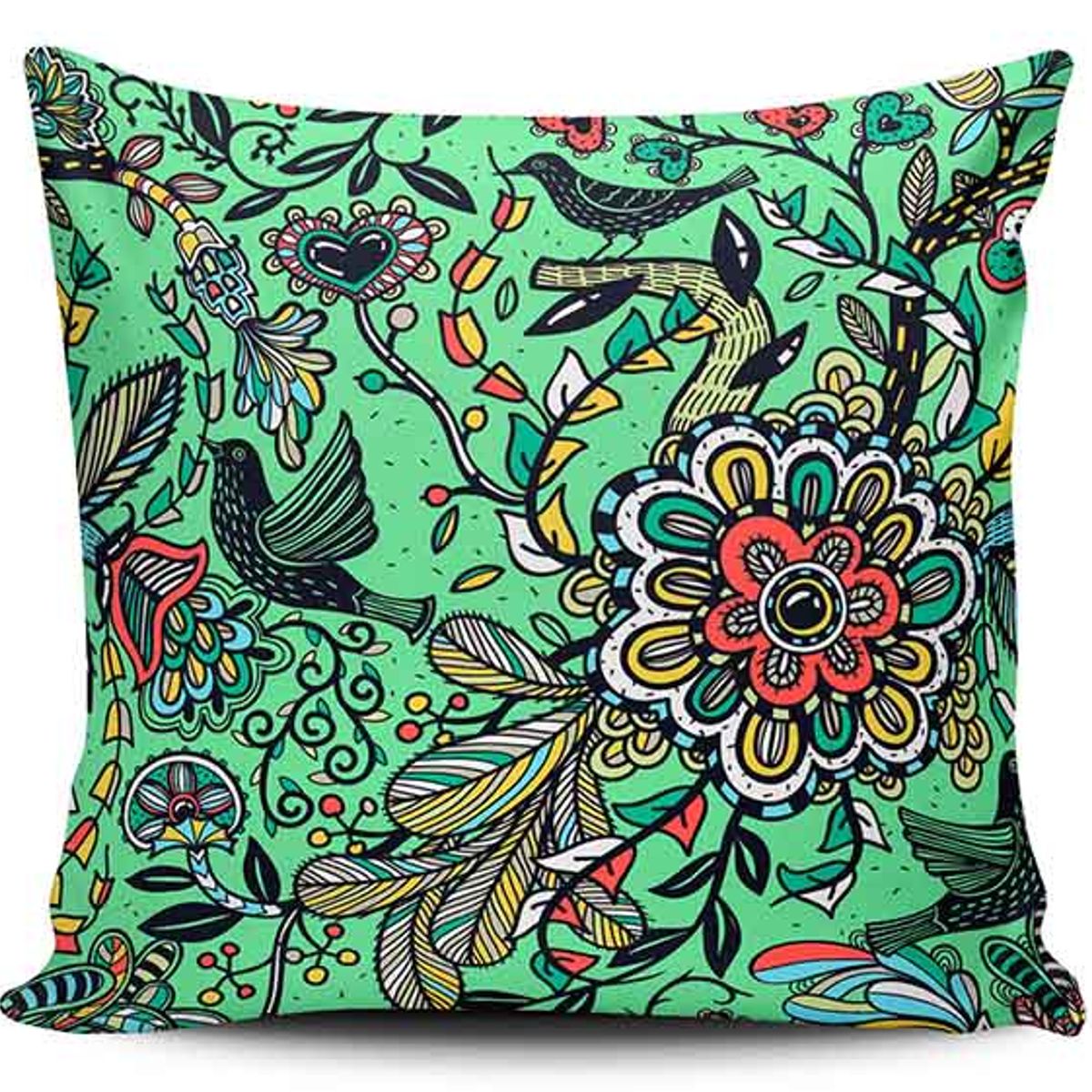 TAYRONA STORE - Funda Cojin Sin Relleno Pájaro 18