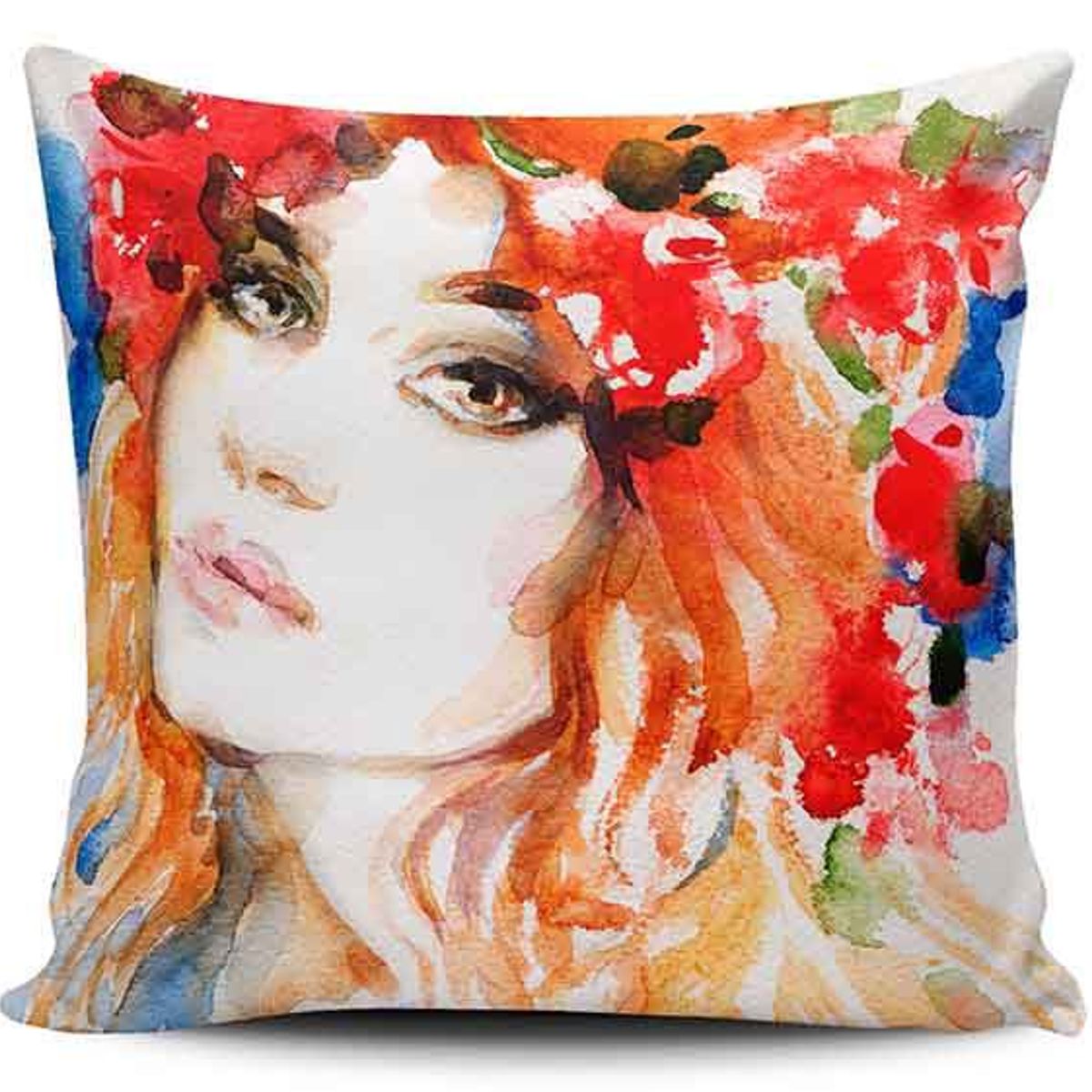 TAYRONA STORE - Funda Cojin Sin Relleno Cara Mujer Art 12