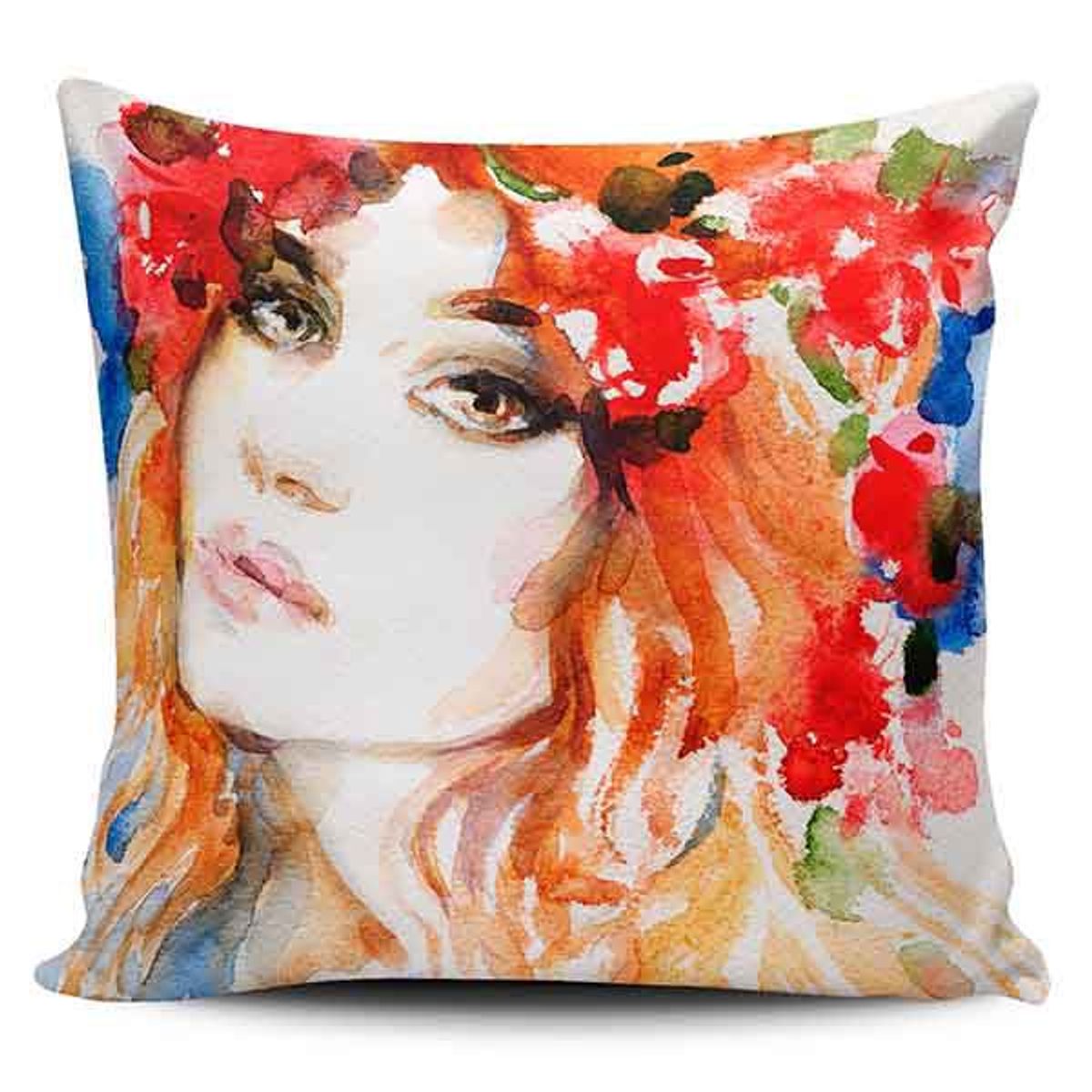 TAYRONA STORE - Funda Cojin Sin Relleno Cara Mujer Art 12