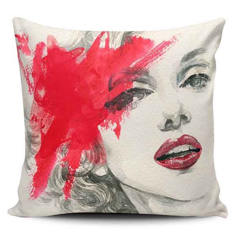 TAYRONA STORE - Funda Cojin Sin Relleno Cara Mujer Art 03