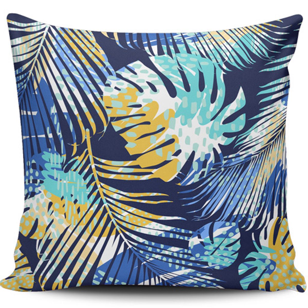 TAYRONA STORE - Funda Cojin Sin Relleno Palmas Azules 07