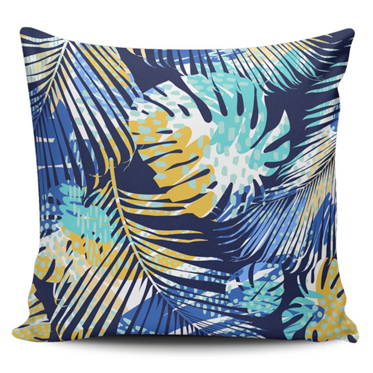 TAYRONA STORE - Funda Cojin Sin Relleno Palmas Azules 07