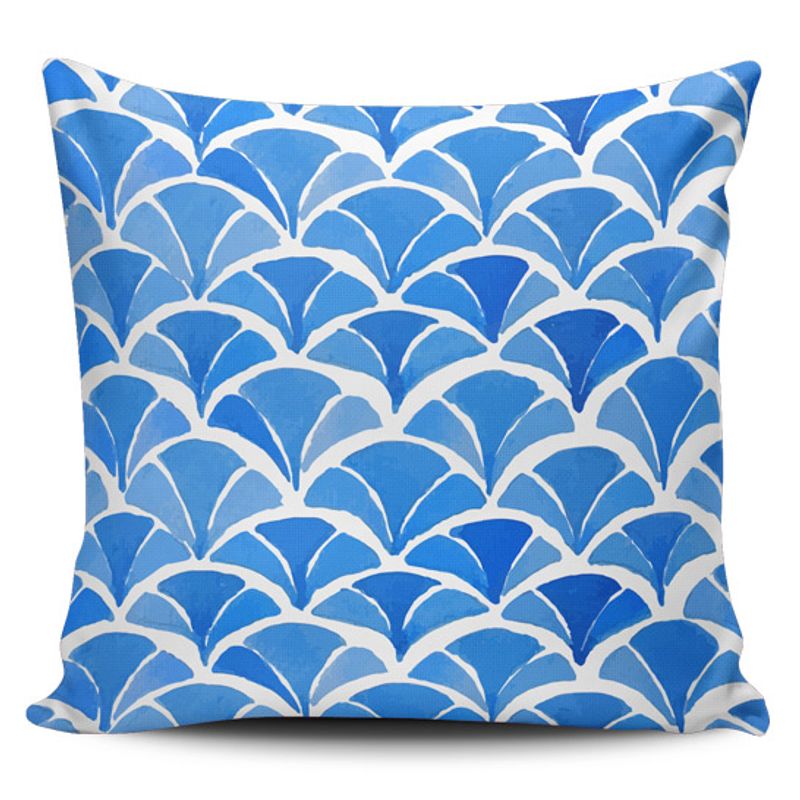 TAYRONA STORE - Funda Cojin Sin Relleno Patrón Azul 06
