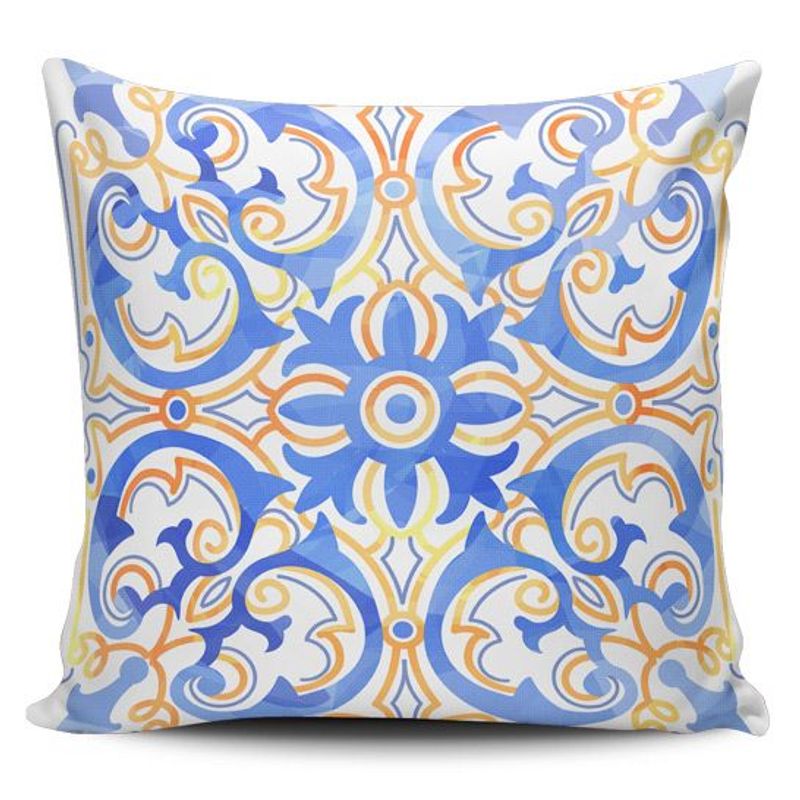 TAYRONA STORE - Funda Cojin Sin Relleno Azulejos Portugueses 12