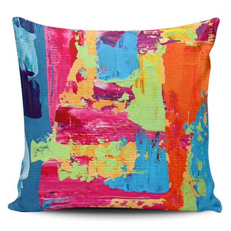 TAYRONA STORE - Funda Cojin Sin Relleno Pintura Pincel 08
