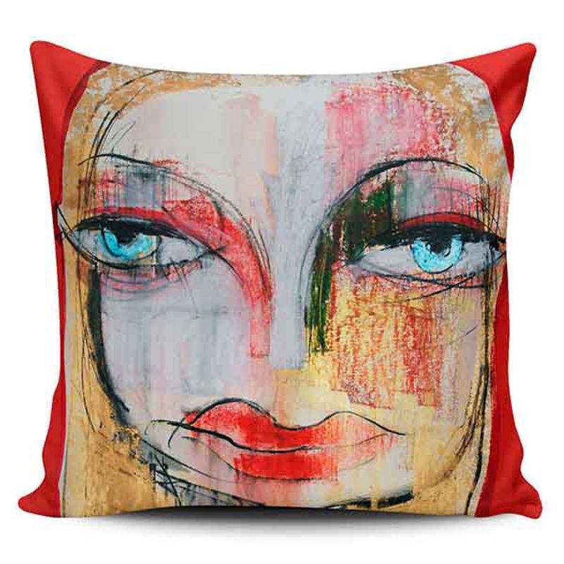 TAYRONA STORE - Funda Cojin Sin Relleno Cara Mujer Art 06