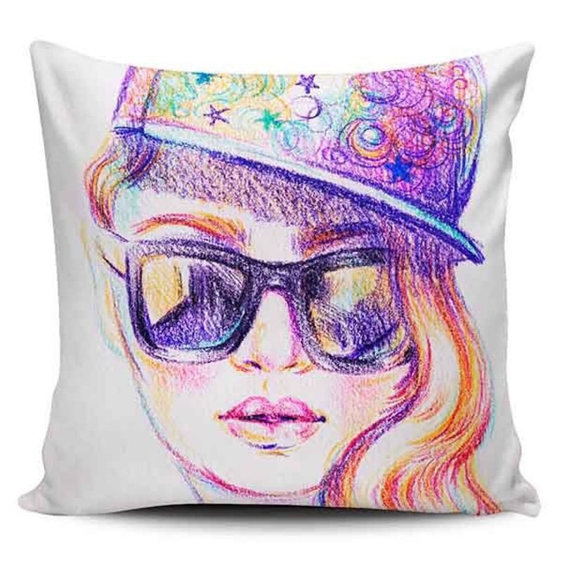 TAYRONA STORE - Funda Cojin Sin Relleno Cara Mujer Art 22