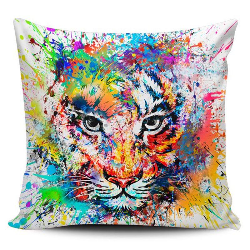 TAYRONA STORE - Funda Cojin Sin Relleno Tigre Colores 01