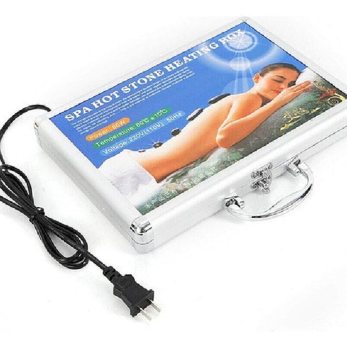 GENERICO - Piedras Volcánicas Masaje Calientes Kit Profesional Terapia Relajación Alivio Dolor Muscular