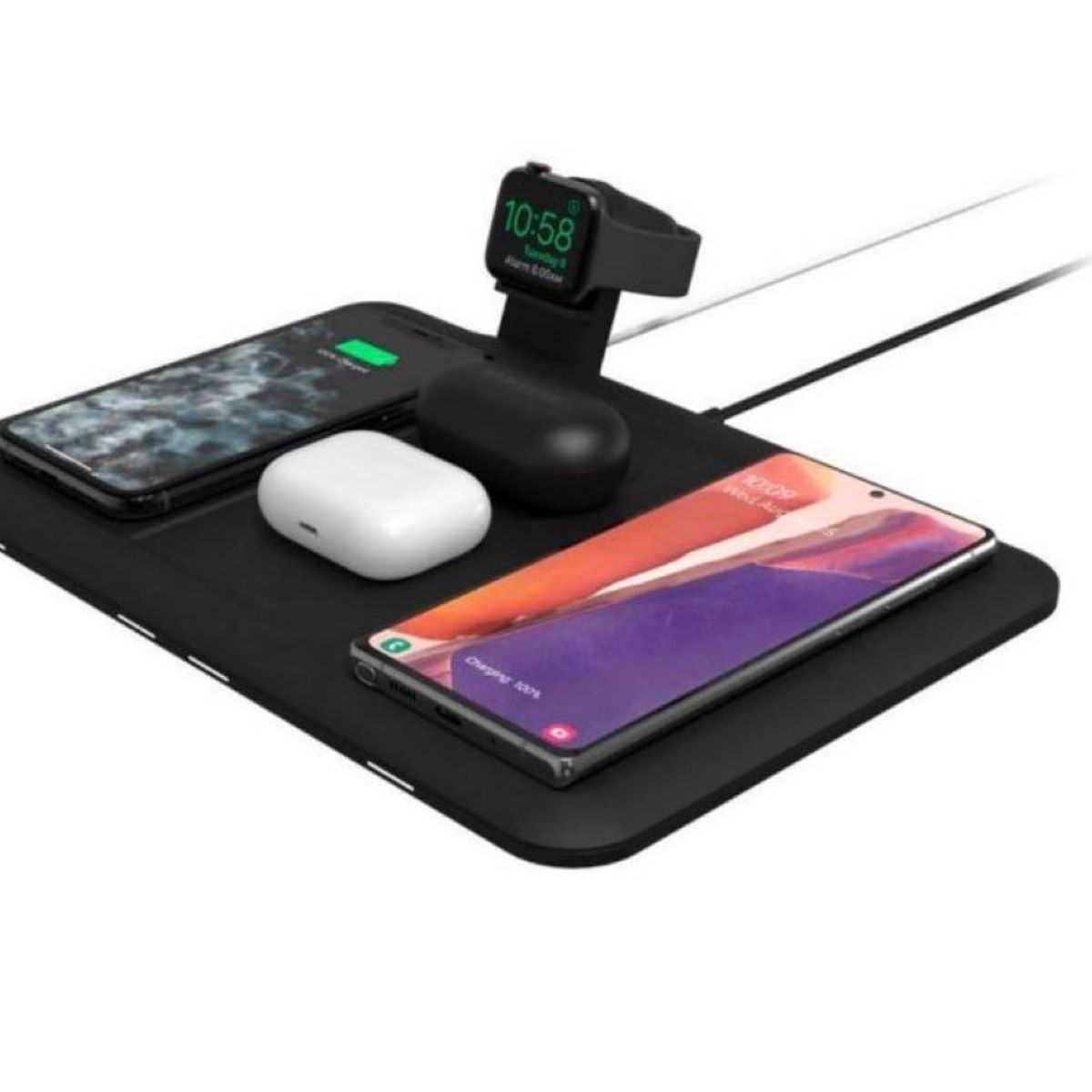 GENERICO - Cargador Base Inalambrica 4 In 1 Mophie Para 4 Dispositivos