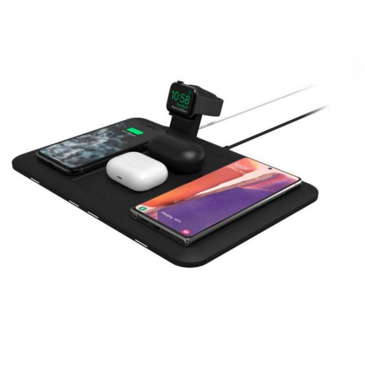 GENERICO - Cargador Base Inalambrica 4 In 1 Mophie Para 4 Dispositivos