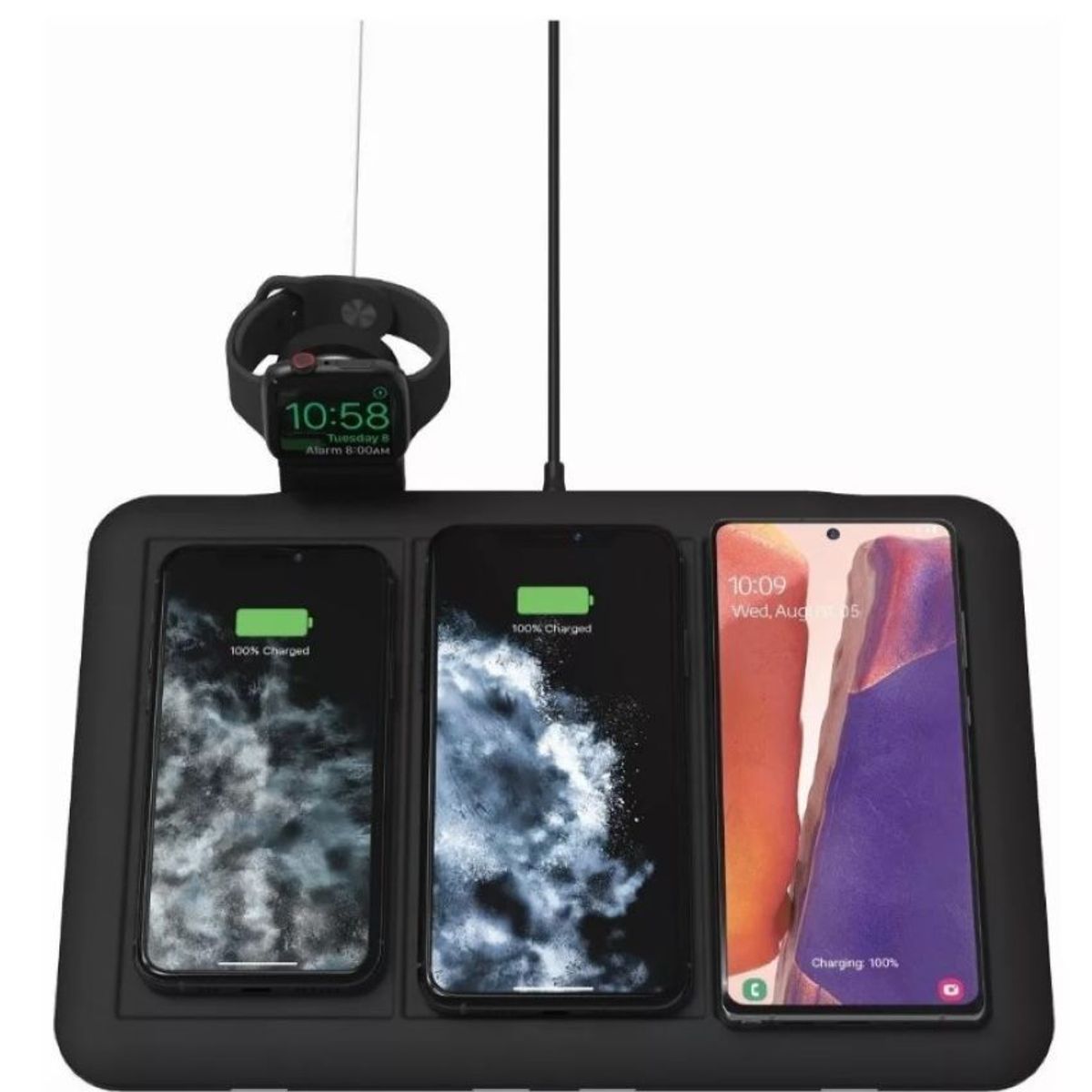 GENERICO - Cargador Base Inalambrica 4 In 1 Mophie Para 4 Dispositivos