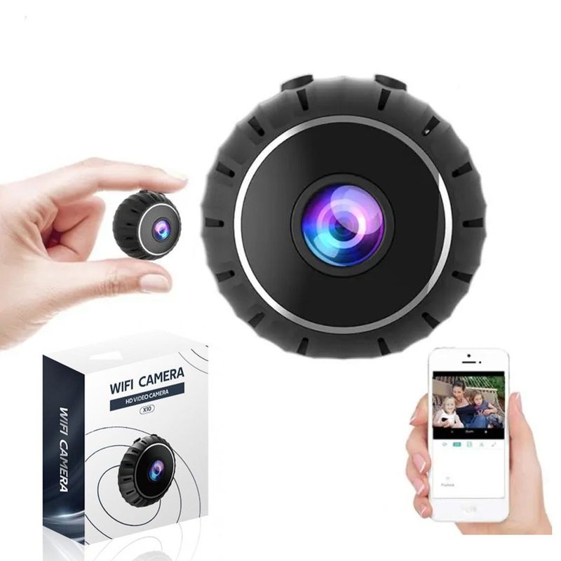 GENERICO - Camara Espia Mini Inalámbrica Recargable Wifi App