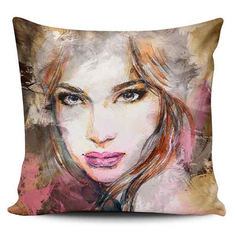 TAYRONA STORE - Funda Cojin Sin Relleno Cara Mujer Art 14