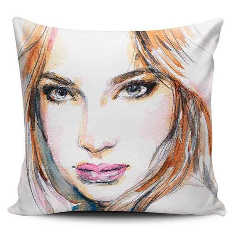 TAYRONA STORE - Funda Cojin Sin Relleno Cara Mujer Art 09