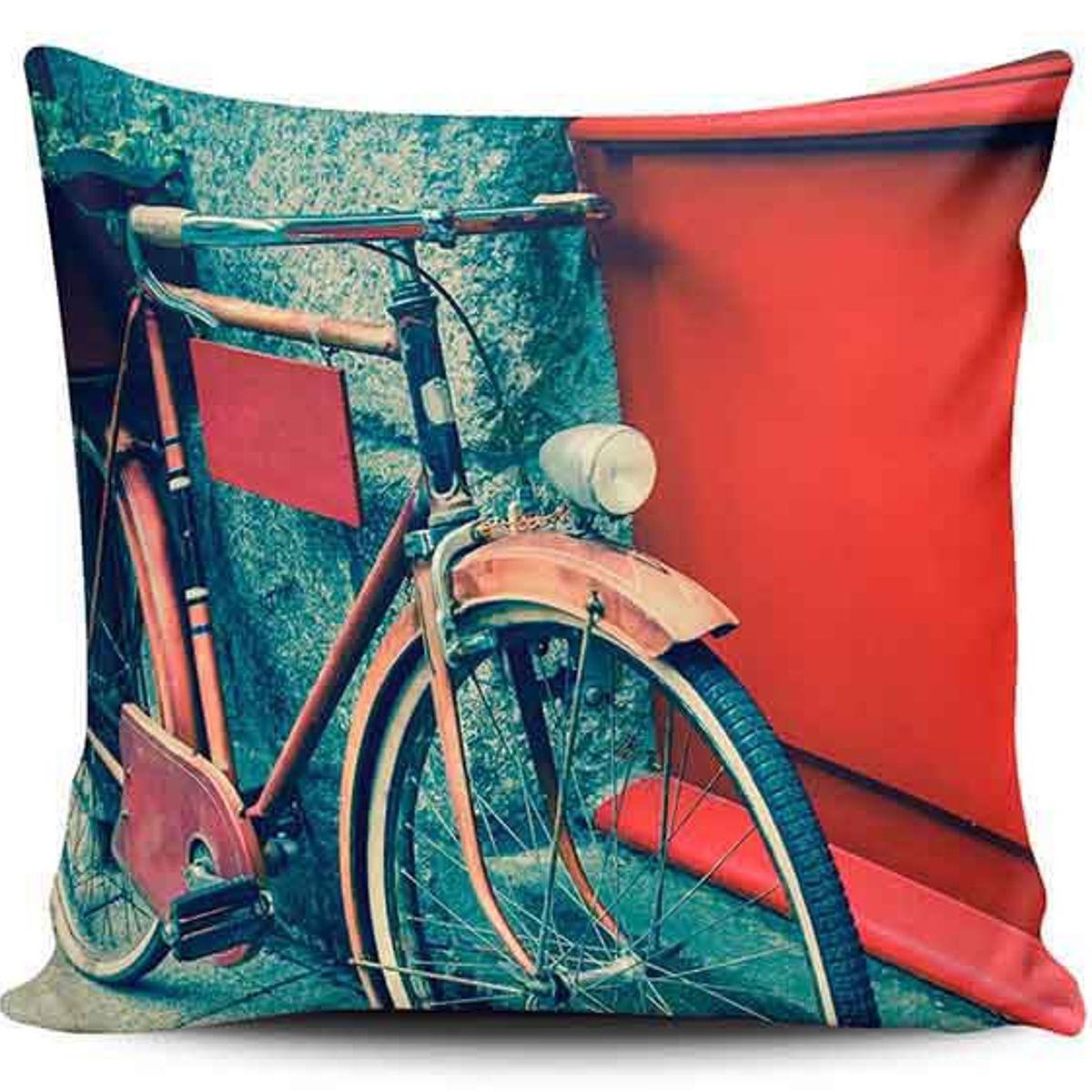 TAYRONA STORE - Funda Cojin Sin Relleno Bicicleta Vintage 17