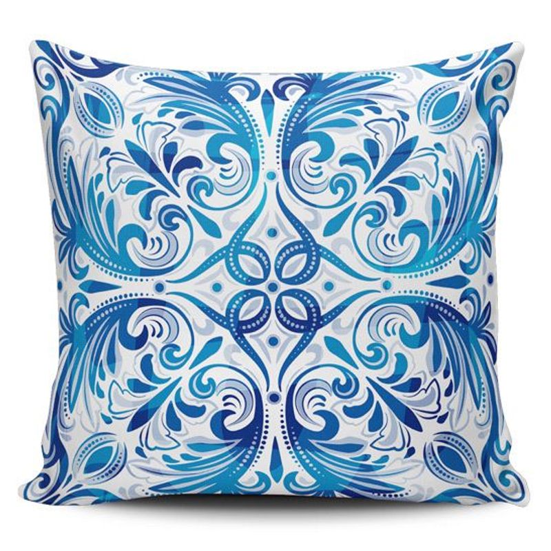 TAYRONA STORE - Funda Cojin Sin Relleno Azulejos Portugueses 10
