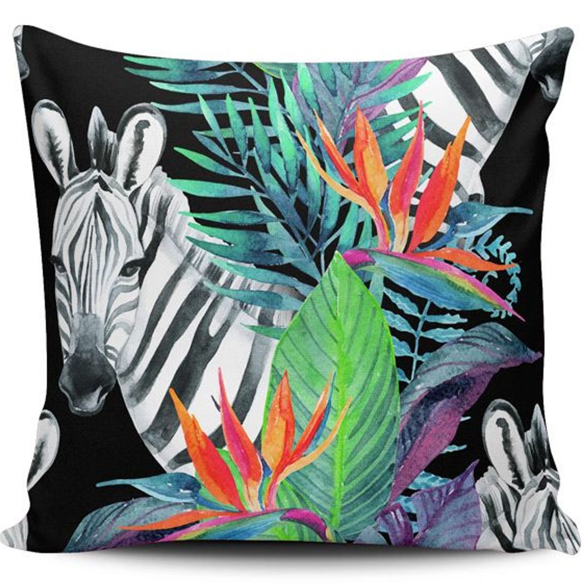 TAYRONA STORE - Funda Cojin Sin Relleno Pintura Cebra 06