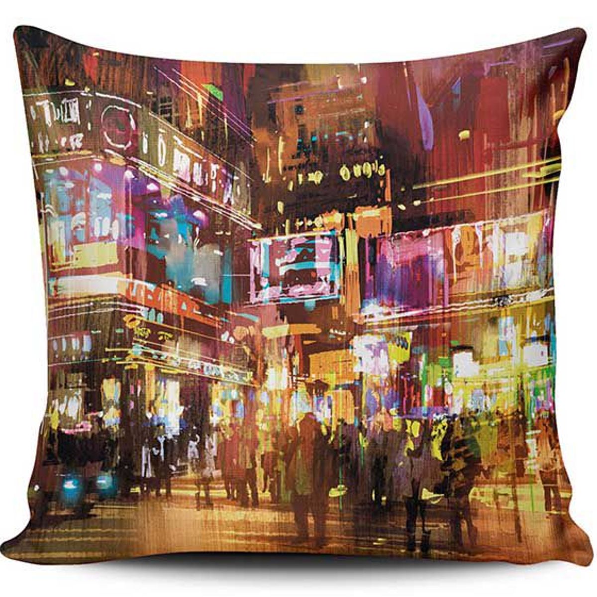 TAYRONA STORE - Funda Cojin Sin Relleno Pintura Ciudad