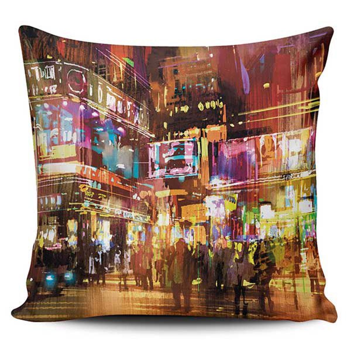 TAYRONA STORE - Funda Cojin Sin Relleno Pintura Ciudad