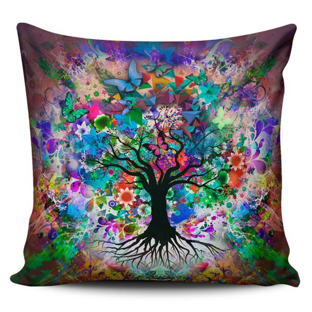 TAYRONA STORE - Funda Cojin Sin Relleno Árbol Colores 02