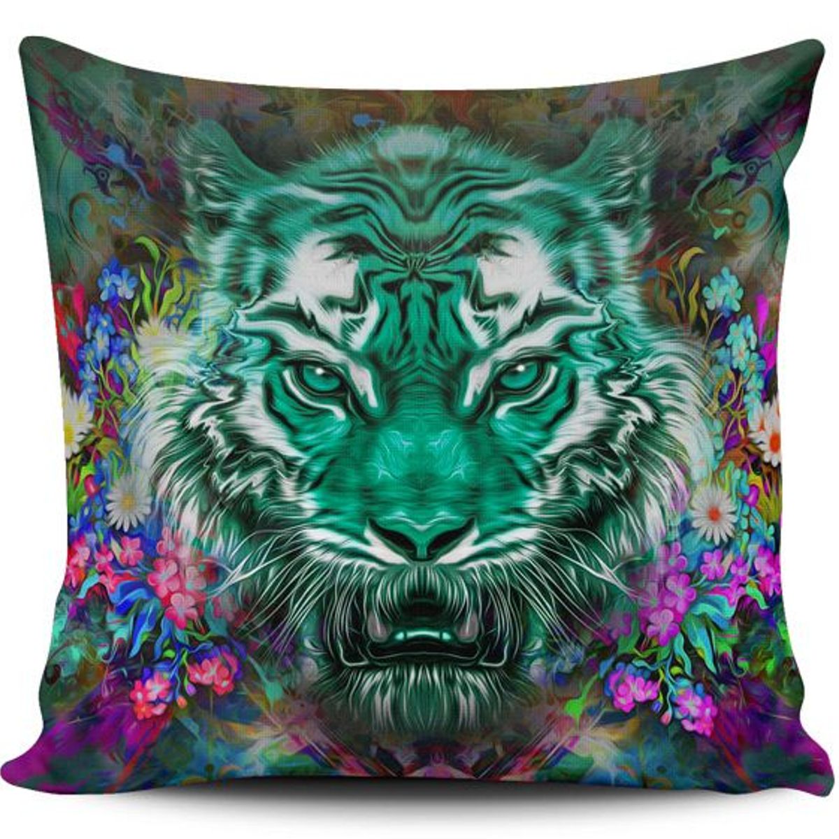TAYRONA STORE - Funda Cojin Sin Relleno Tigre Colores 12