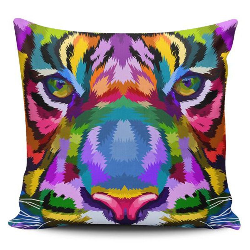 TAYRONA STORE - Funda Cojin Sin Relleno Tigre Colores 56