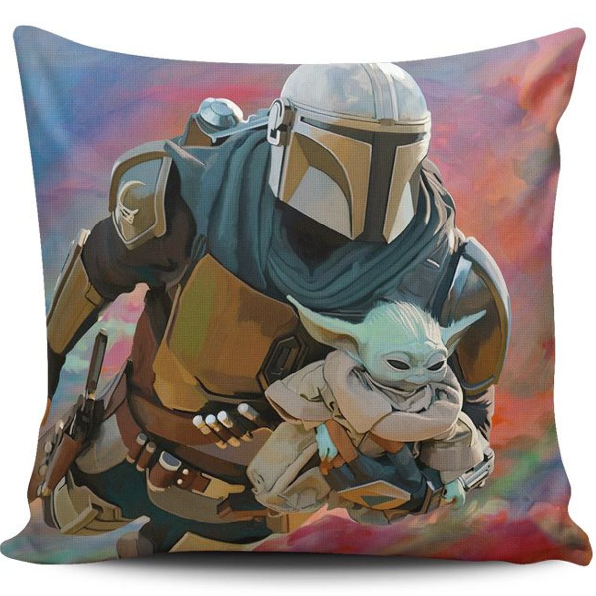 TAYRONA STORE - Funda Cojin Sin Relleno Star Wars Baby Yoda 02