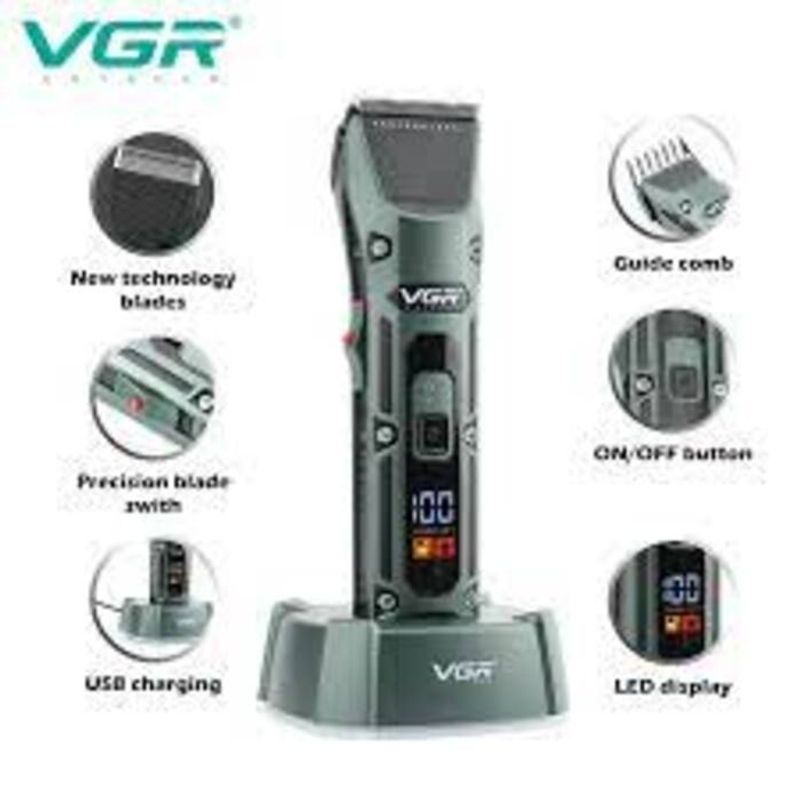 VGR - Maquina Peluquera  Electrica Peluquera Cabello Recarga V-696