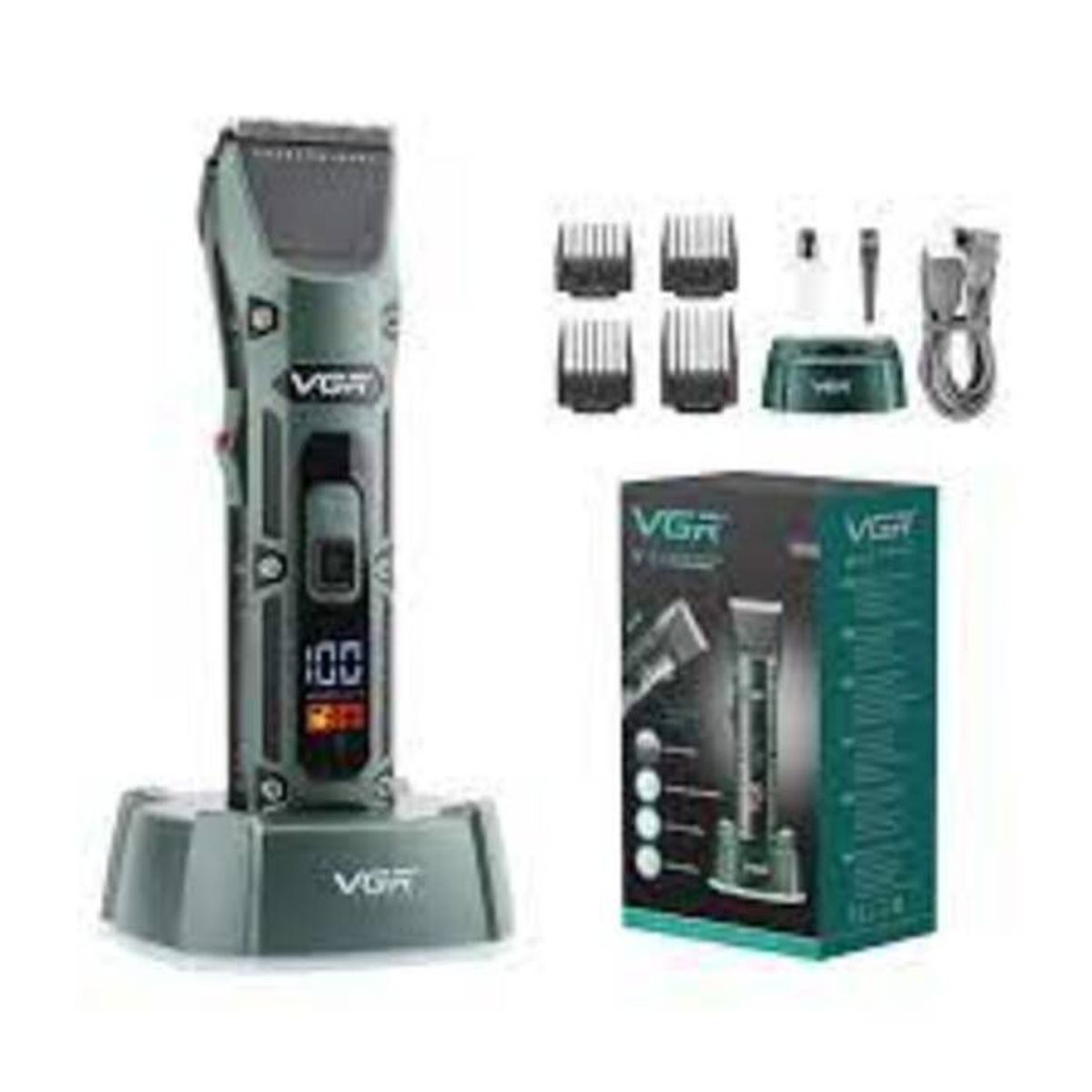 VGR - Maquina Peluquera  Electrica Peluquera Cabello Recarga V-696