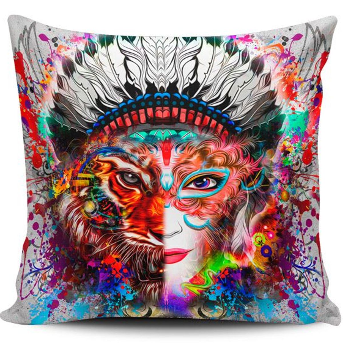 TAYRONA STORE - Funda Cojin Sin Relleno Ojos Colores 06