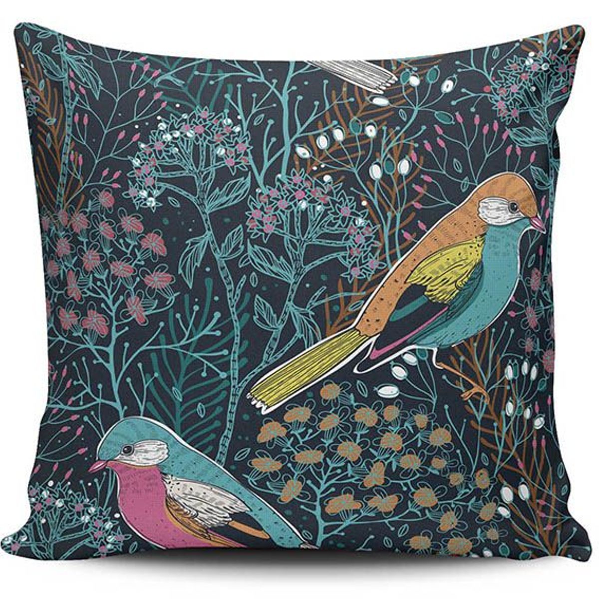 TAYRONA STORE - Funda Cojin Sin Relleno Pájaro 07