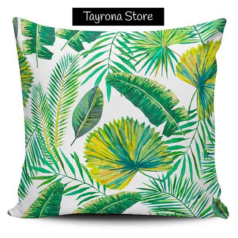 TAYRONA STORE - Funda Cojin Sin Relleno Palmas Tropicales 03