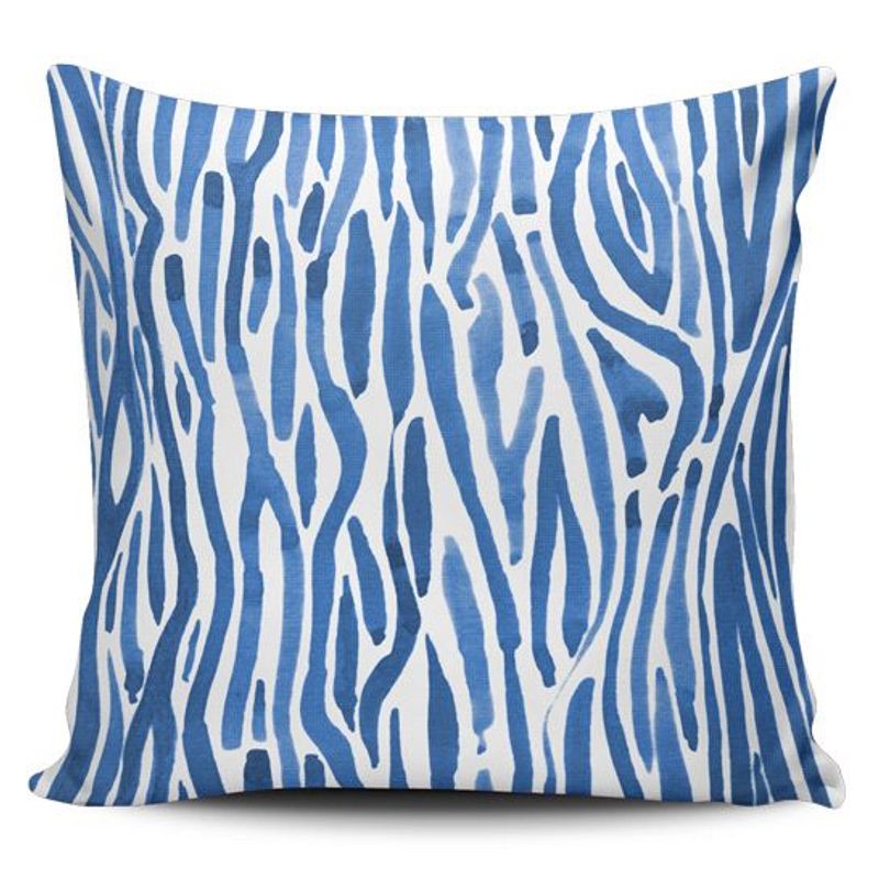 TAYRONA STORE - Funda Cojin Sin Relleno Patrón Azul 12