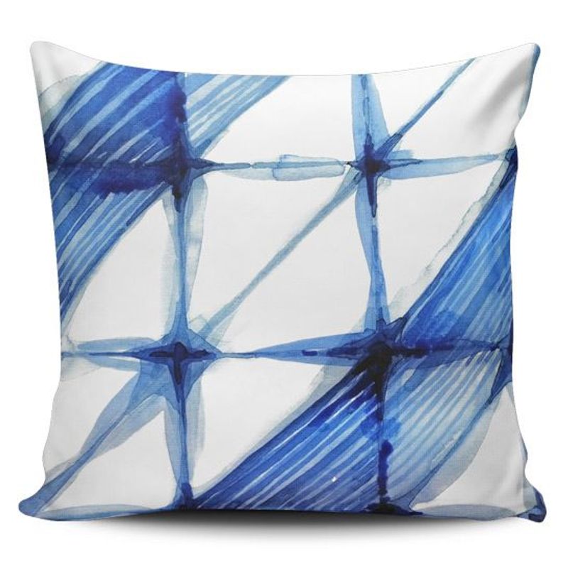 TAYRONA STORE - Funda Cojin Sin Relleno Patrón Azul 20