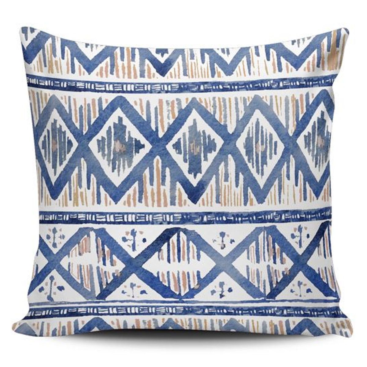 TAYRONA STORE - Funda Cojin Sin Relleno Patrón Azul 22