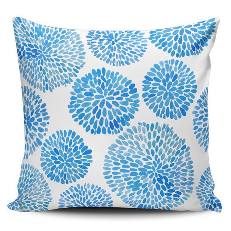 TAYRONA STORE - Funda Cojin Sin Relleno Patrón Azul 08