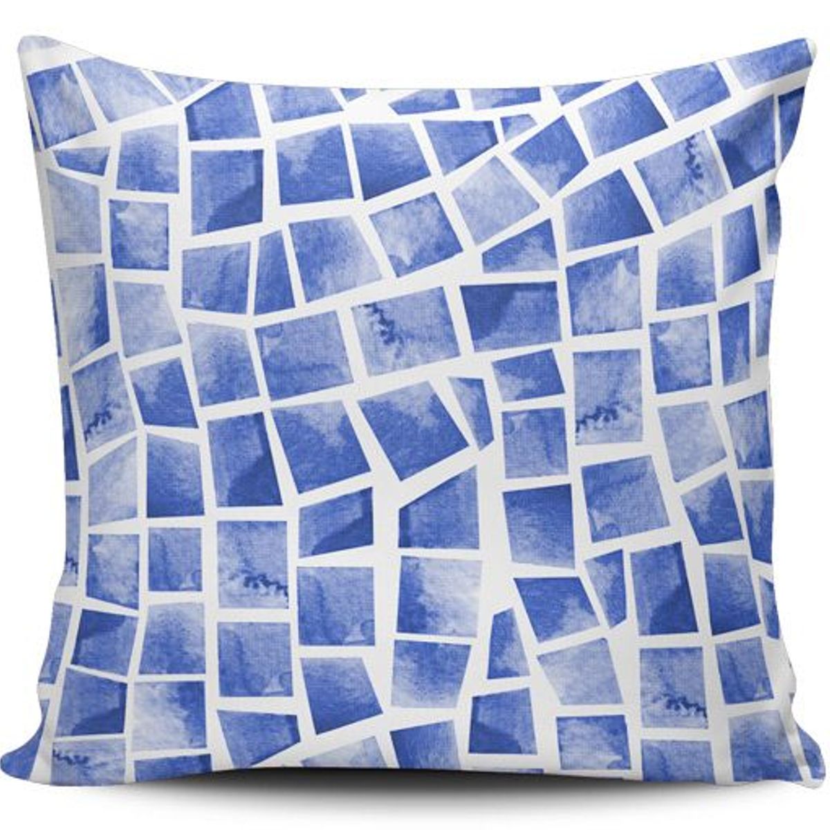 TAYRONA STORE - Funda Cojin Sin Relleno Patrón Azul 28