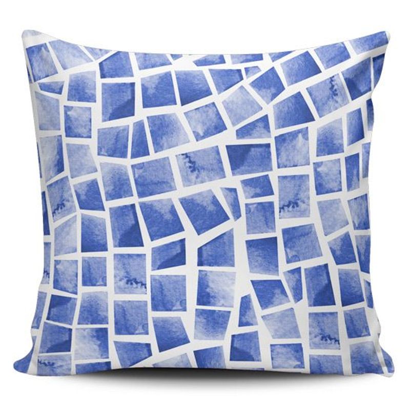 TAYRONA STORE - Funda Cojin Sin Relleno Patrón Azul 28