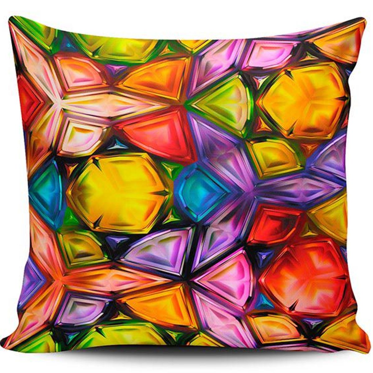 TAYRONA STORE - Funda Cojin Sin Relleno Piedras Colores 01